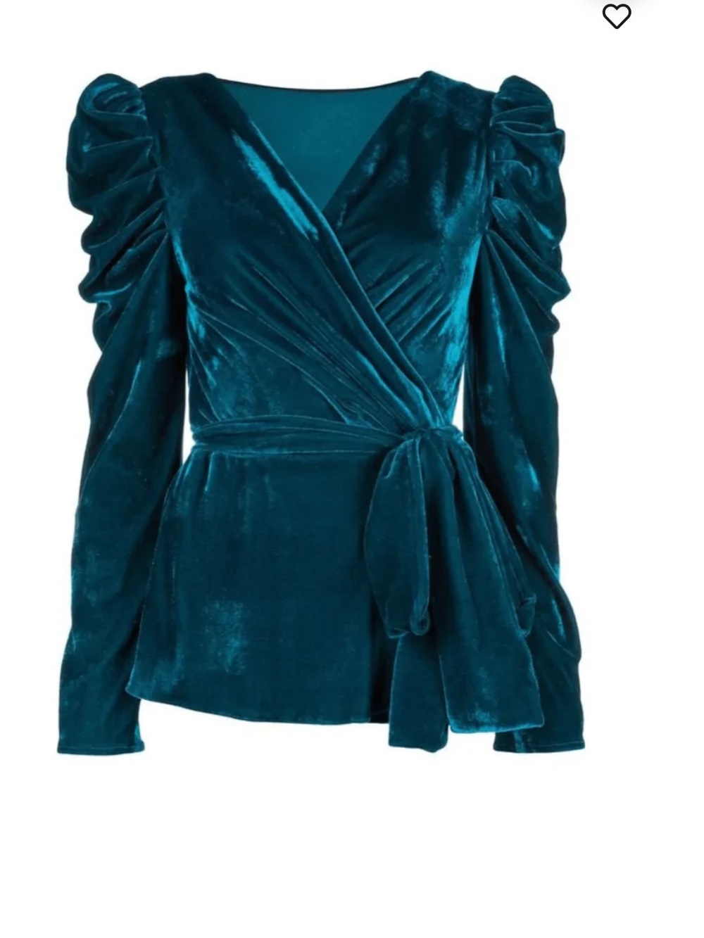 PatBO BLUE VELVET TOP - Picture 2 of 7